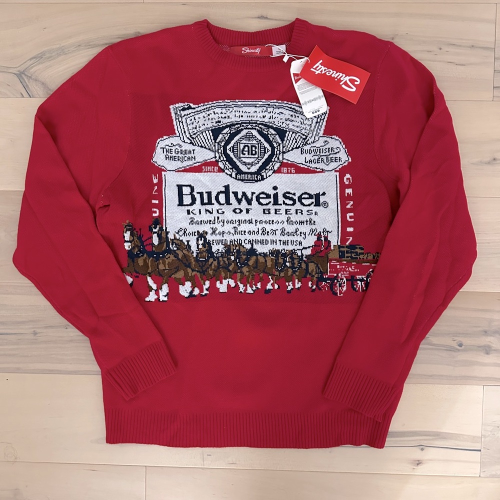 [NWT] Budweiser Clydesdale Holiday Sweater